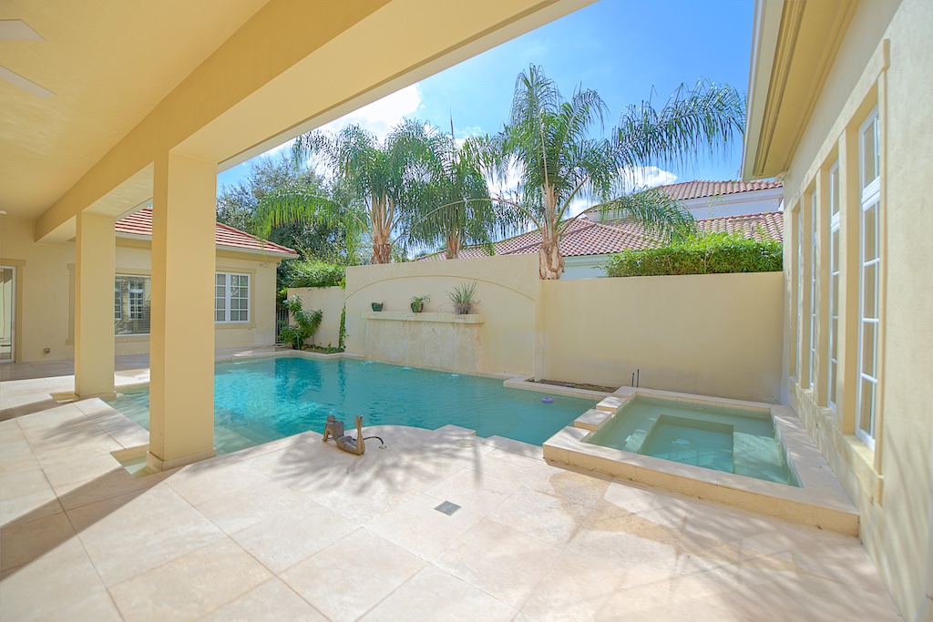 Lake Butler Sound Modern Home with Courtyard Pool Masters Realty